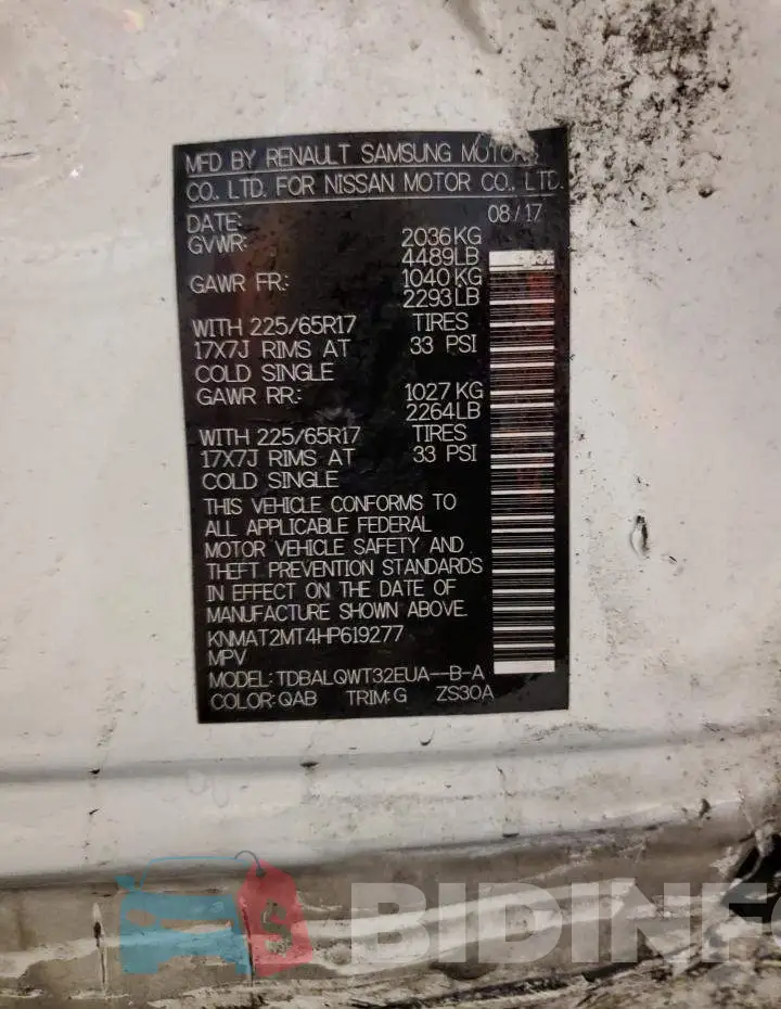 KNMAT2MT4HP619277 Photo# 13