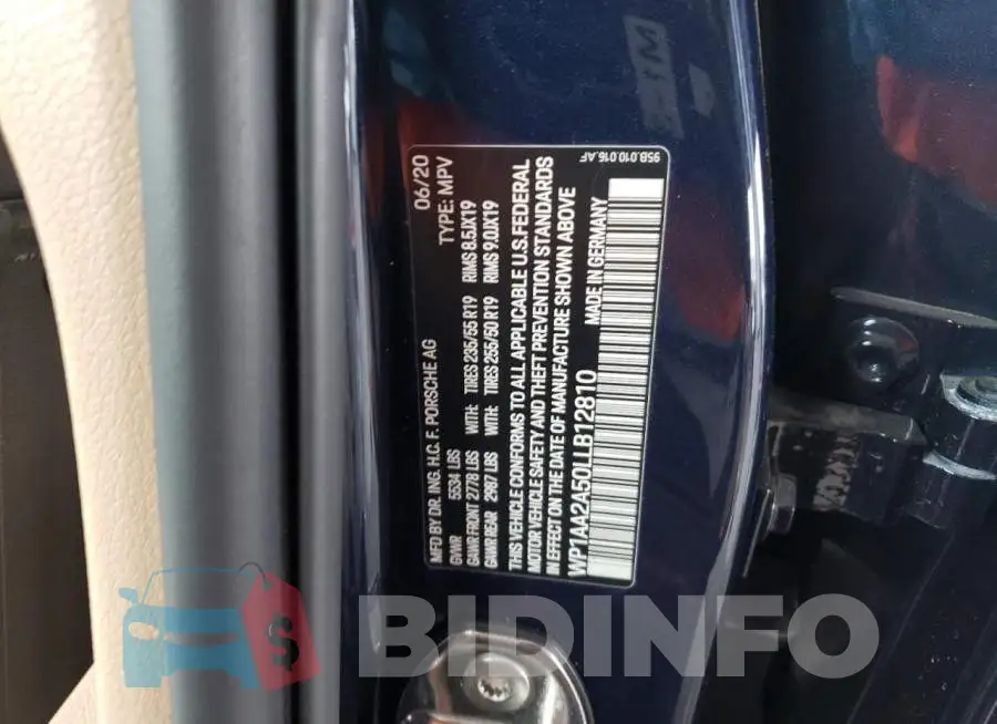 WP1AA2A50LLB12810 Photo# 12