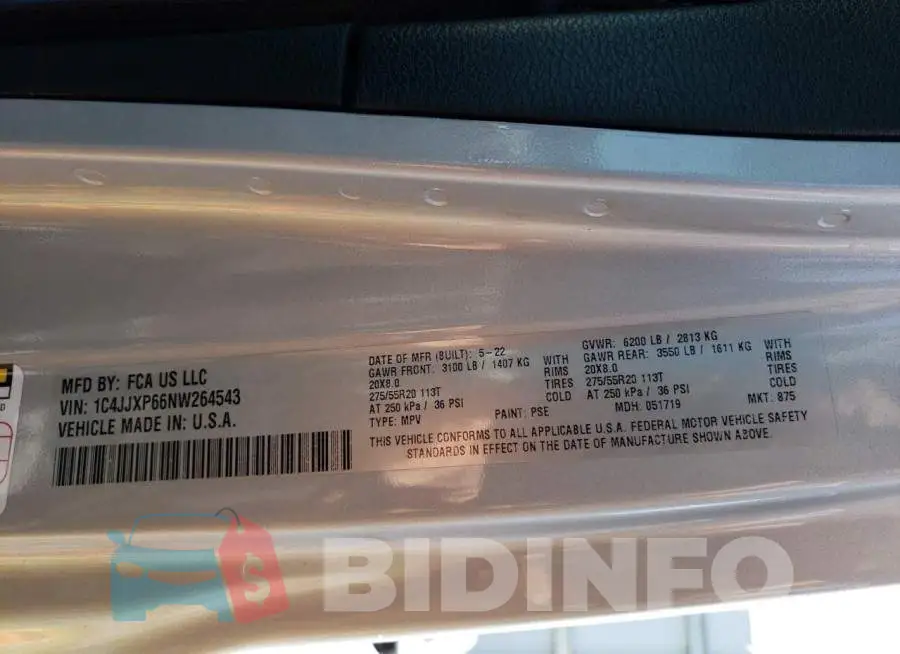 1C4JJXP66NW264543 Photo# 13