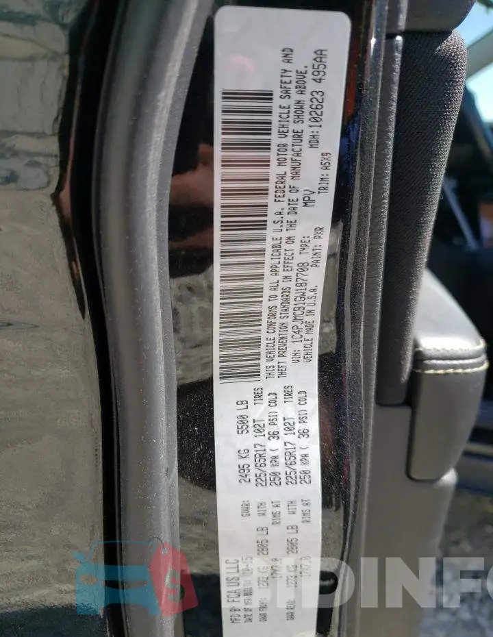 1C4PJMCB1GW187708 Photo# 12