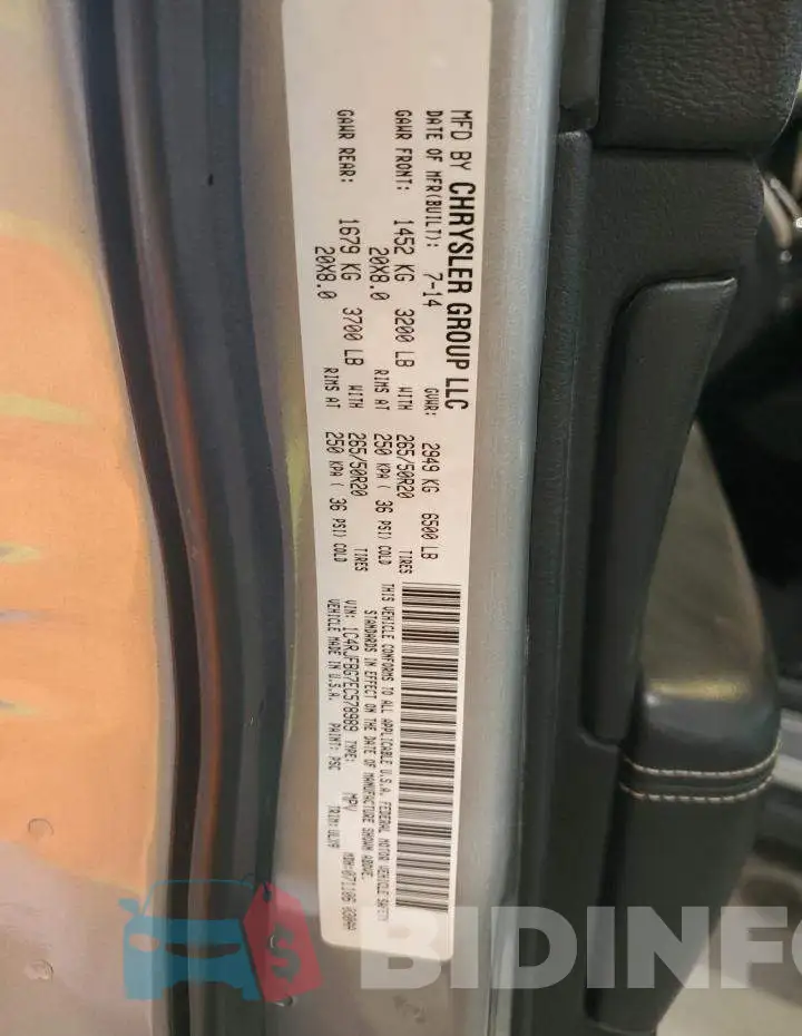 1C4RJFBG7EC578989 Photo# 13