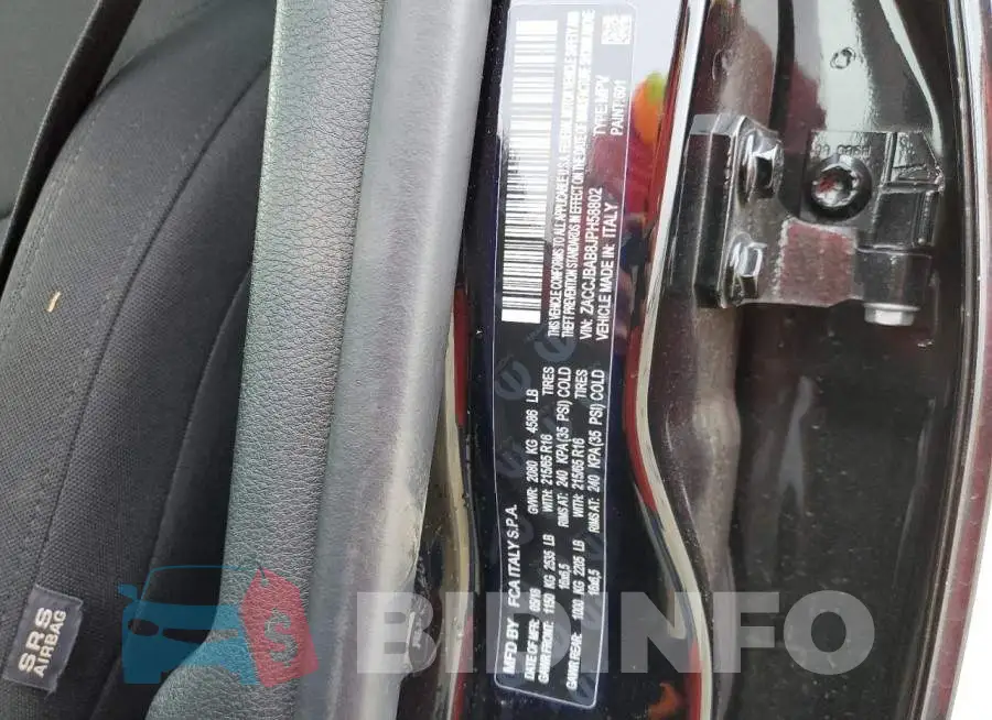 ZACCJBAB8JPH58802 Photo# 12