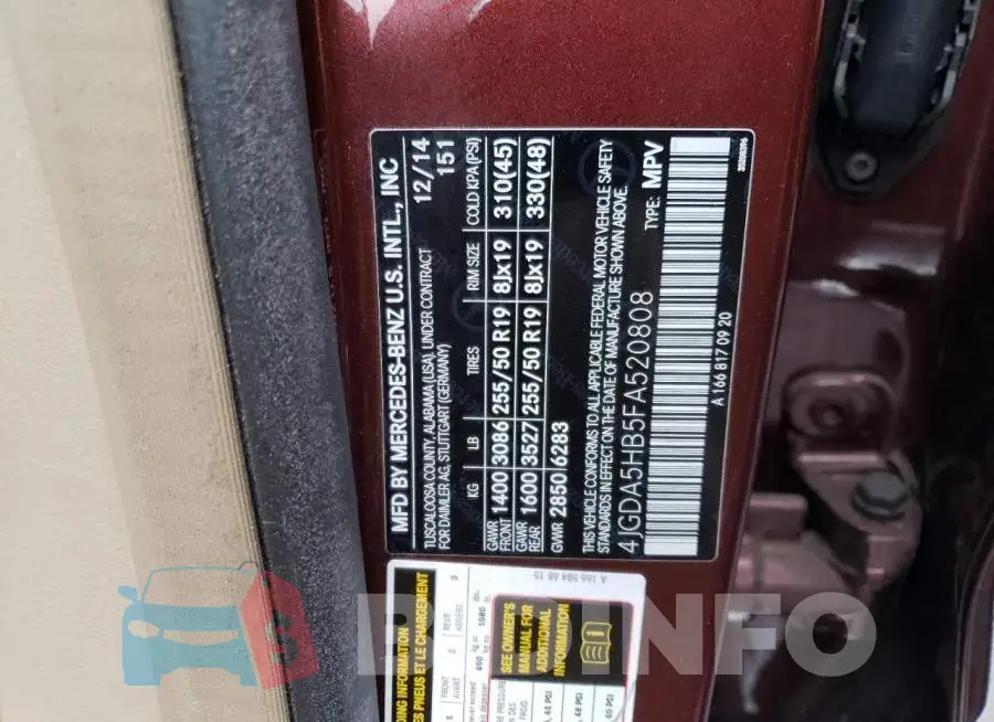 4JGDA5HB5FA520808 Photo# 13