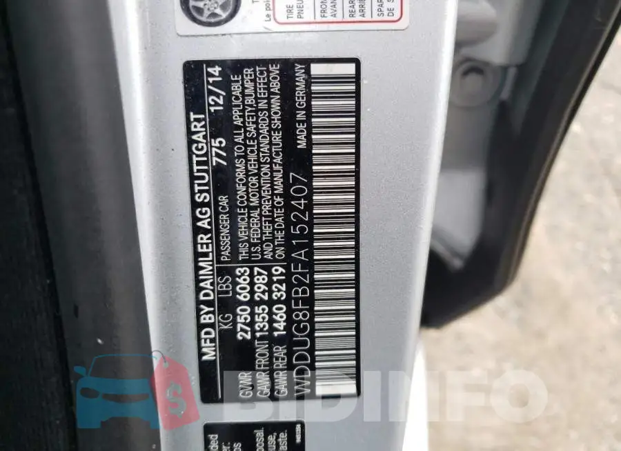 WDDUG8FB2FA152407 Photo# 12