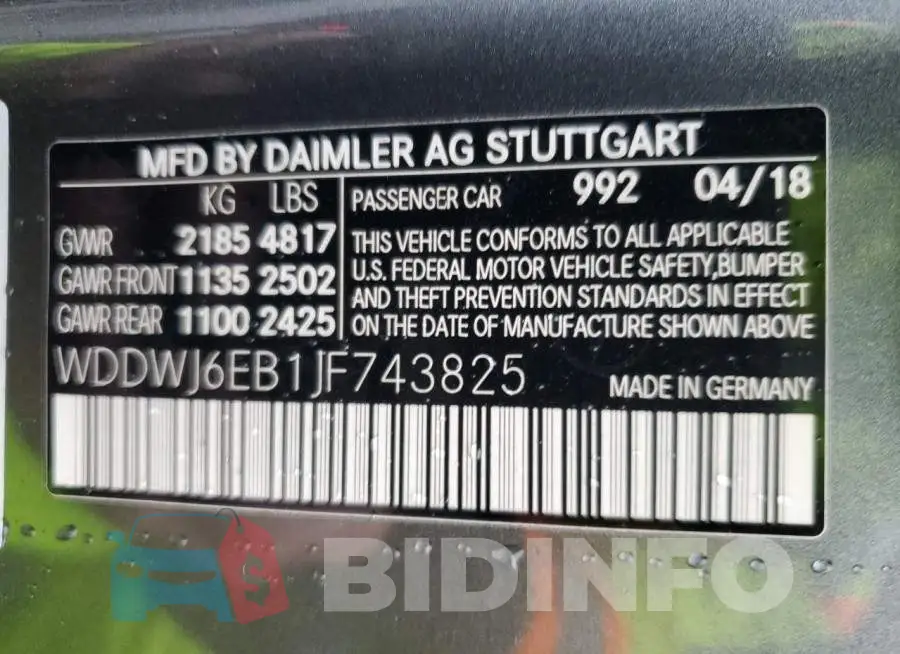 WDDWJ6EB1JF743825 Photo# 13