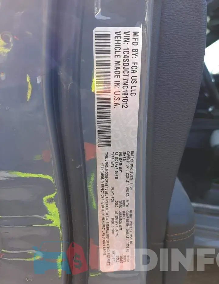 1C4SDJCT7NC191012 Photo# 13