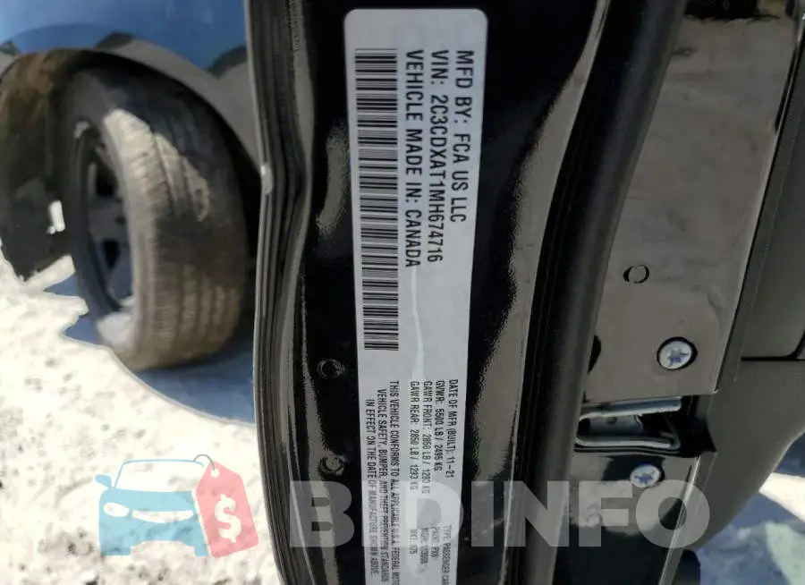 2C3CDXAT1MH674716 Photo# 12