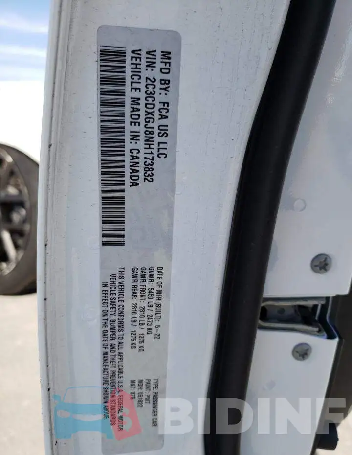 2C3CDXGJ8NH173832 Photo# 12