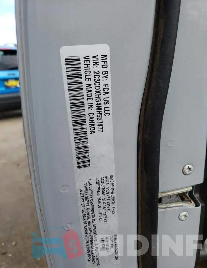 2C3CDXHG4MH557477 Photo# 13