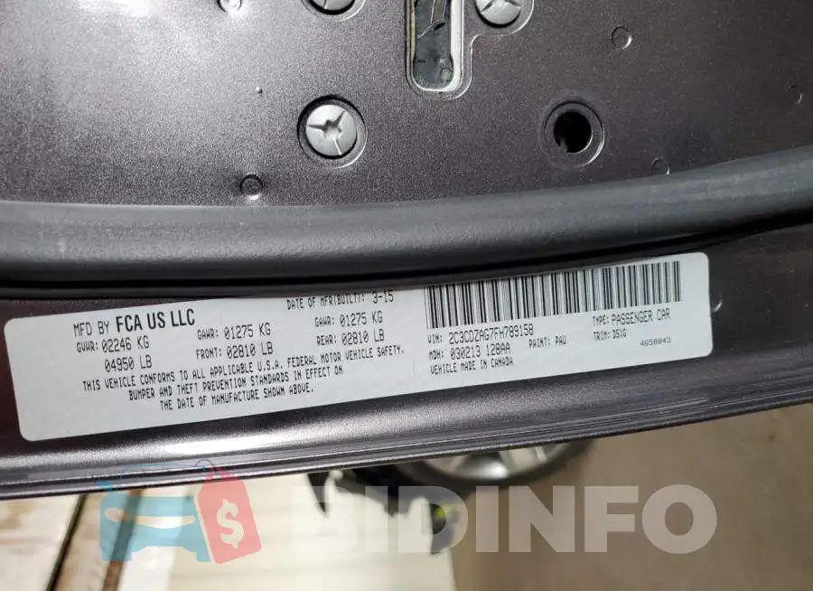 2C3CDZAG7FH789158 Photo# 12