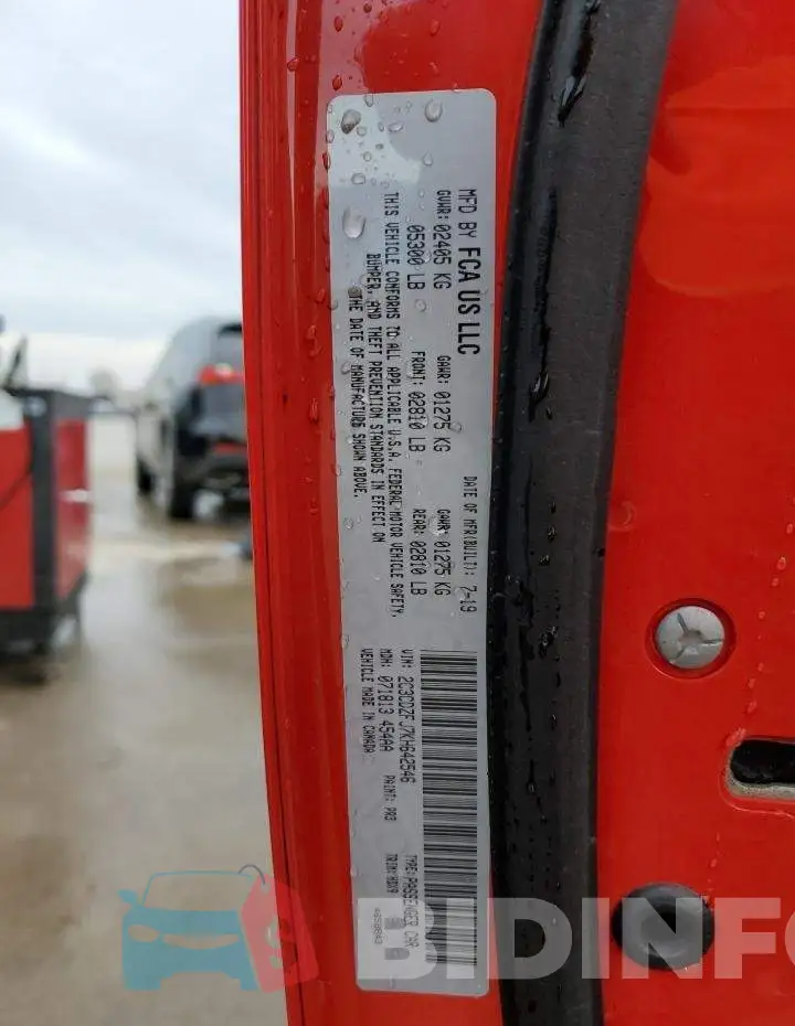 2C3CDZFJ7KH642546 Photo# 13