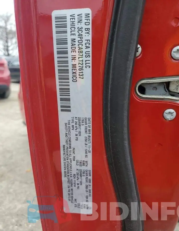 3C4PDCAB7LT276137 Photo# 13
