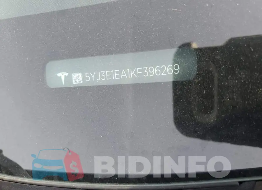 5YJ3E1EA1KF396269 Photo# 12