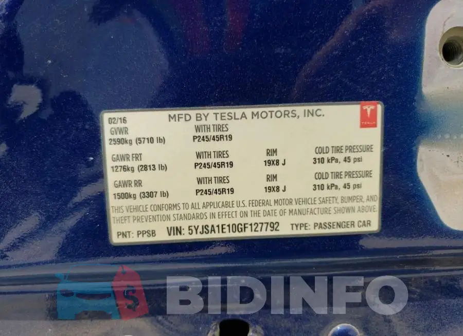 5YJSA1E10GF127792 Photo# 13