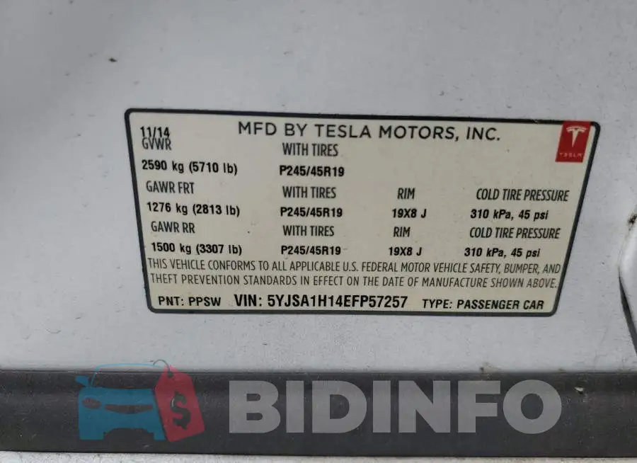 5YJSA1H14EFP57257 Photo# 12
