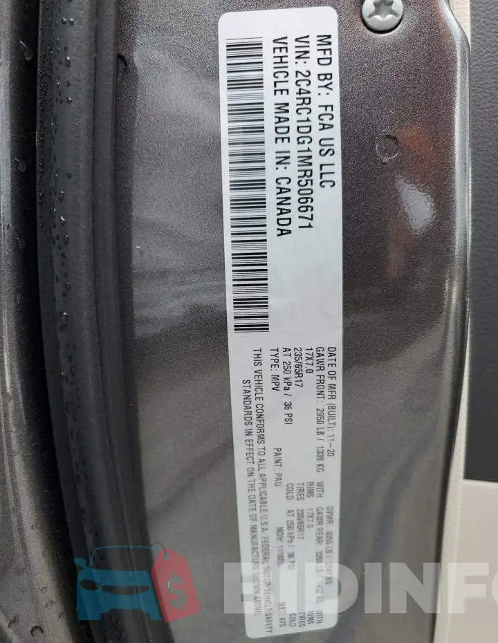 2C4RC1DG1MR506671 Photo# 13