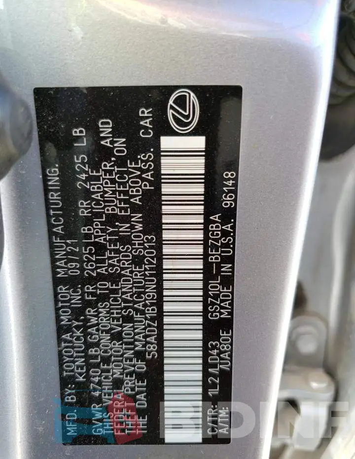 58ADZ1B19NU112013 Photo# 12