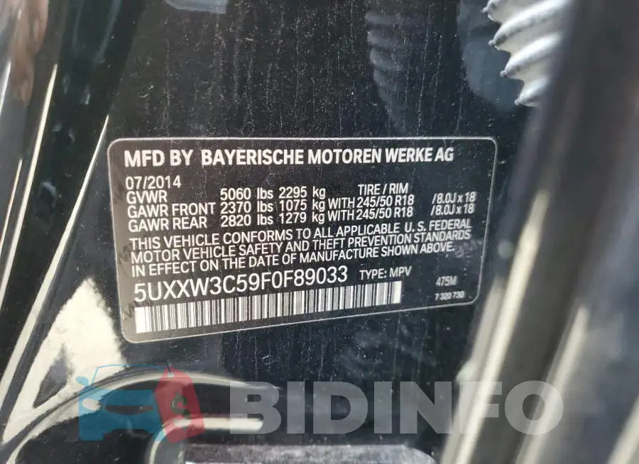 5UXXW3C59F0F89033 Photo# 13