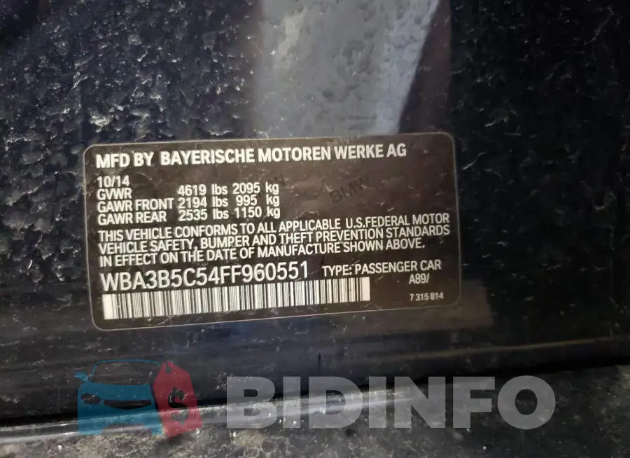 WBA3B5C54FF960551 Photo# 12