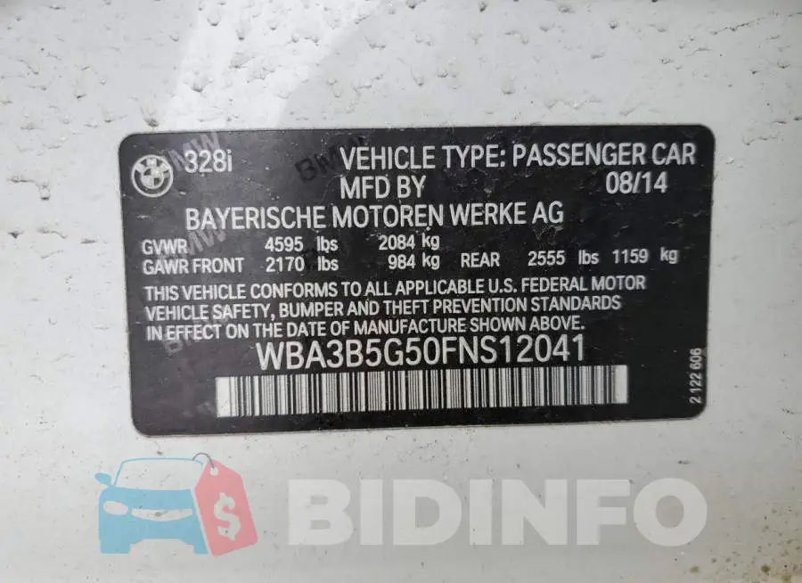 WBA3B5G50FNS12041 Photo# 13