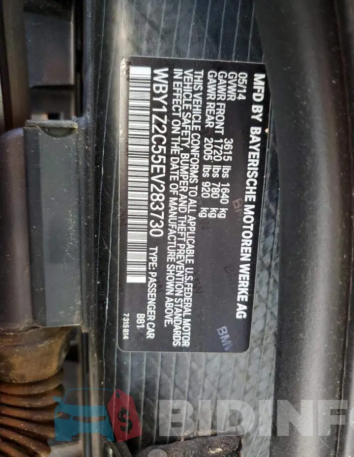 WBY1Z2C55EV283730 Photo# 12