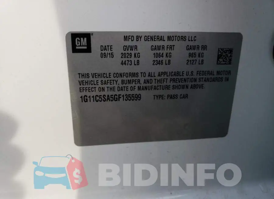 1G11C5SA5GF135599 Photo# 12