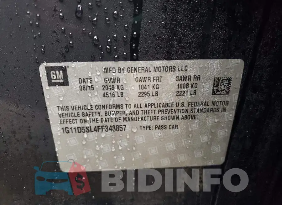 1G11D5SL4FF343857 Photo# 12