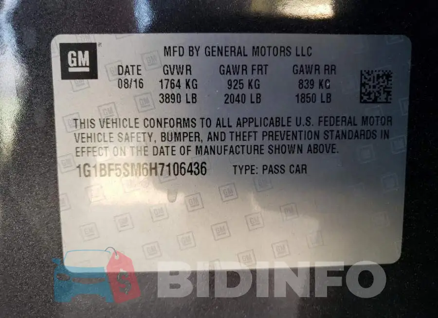 1G1BF5SM6H7106436 Photo# 12