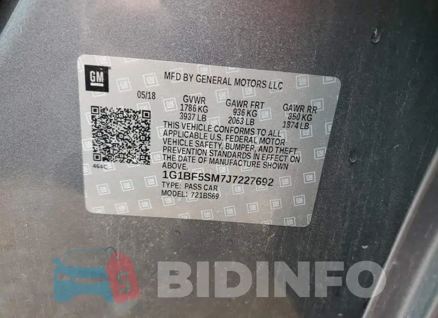 1G1BF5SM7J7227692 Photo# 10