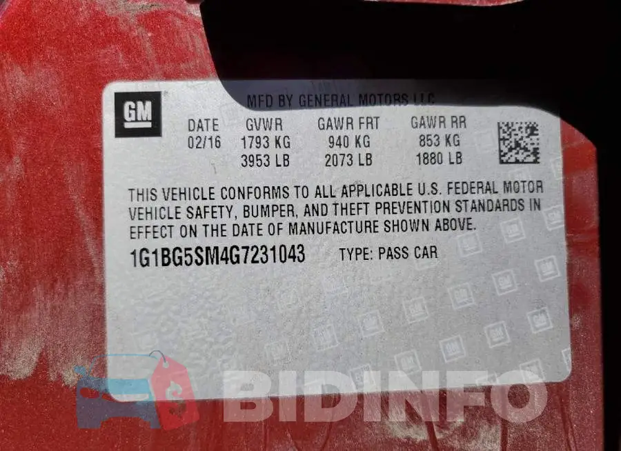 1G1BG5SM4G7231043 Photo# 12