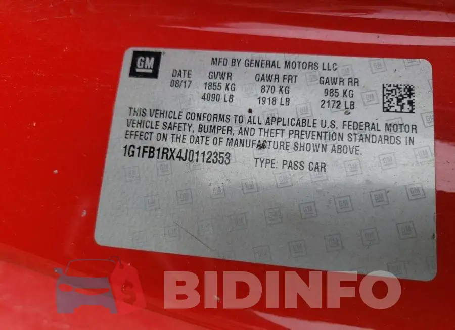 1G1FB1RX4J0112353 Photo# 12