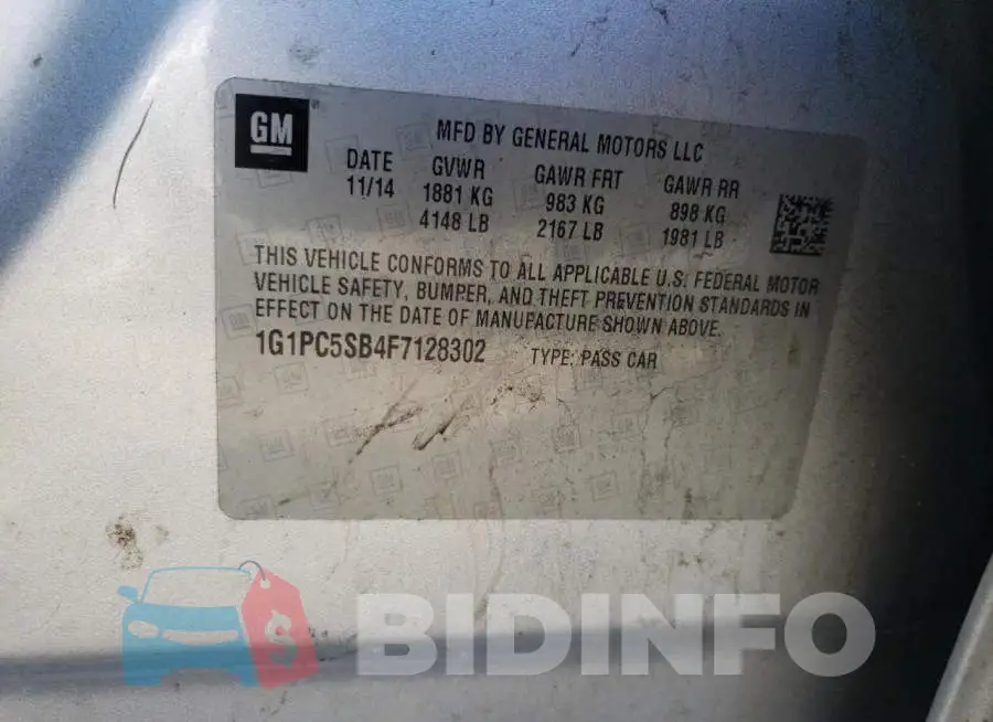 1G1PC5SB4F7128302 Photo# 12