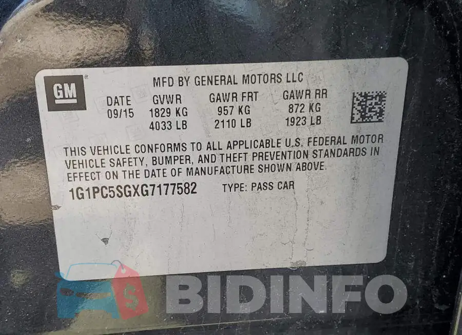 1G1PC5SGXG7177582 Photo# 12