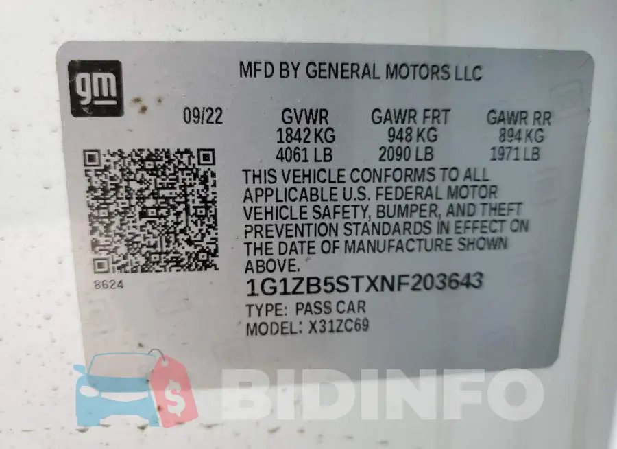 1G1ZB5STXNF203643 Photo# 12