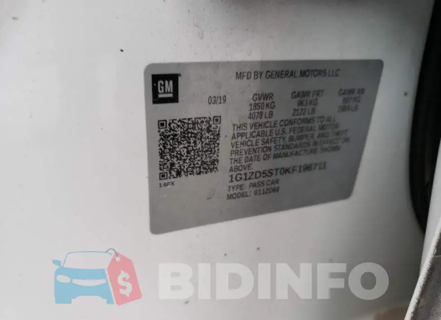 1G1ZD5ST0KF196711 Photo# 12