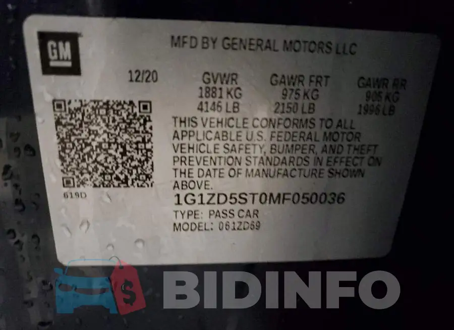 1G1ZD5ST0MF050036 Photo# 12