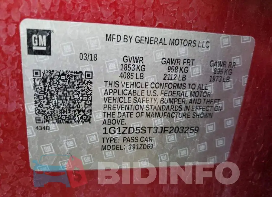1G1ZD5ST3JF203259 Photo# 12