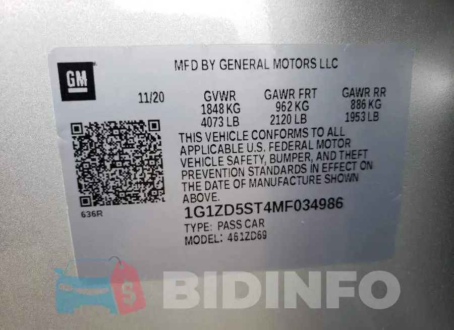 1G1ZD5ST4MF034986 Photo# 12