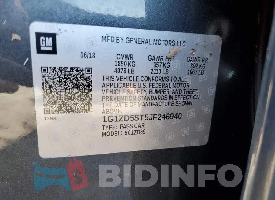 1G1ZD5ST5JF246940 Photo# 13