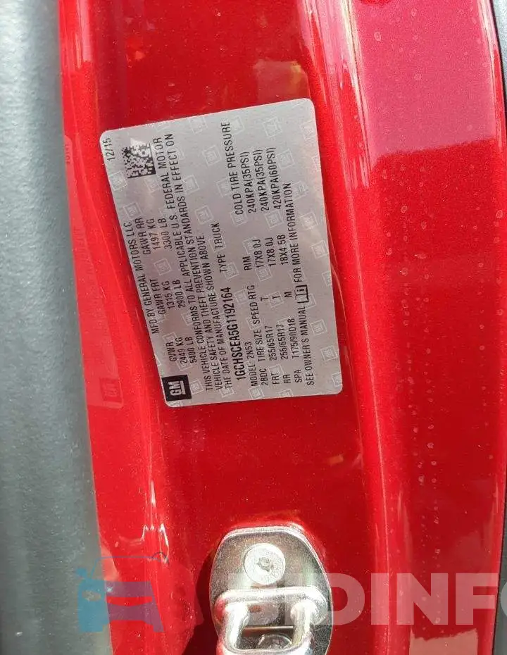 1GCHSCEA5G1192164 Photo# 12