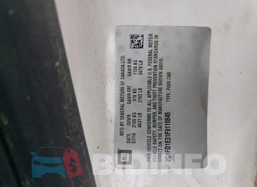 2G1FD1E31F9110845 Photo# 13