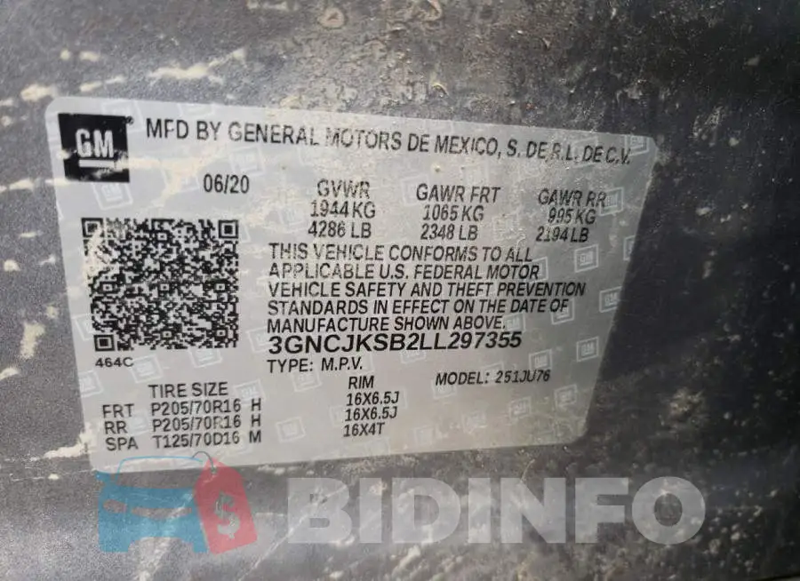 3GNCJKSB2LL297355 Photo# 12