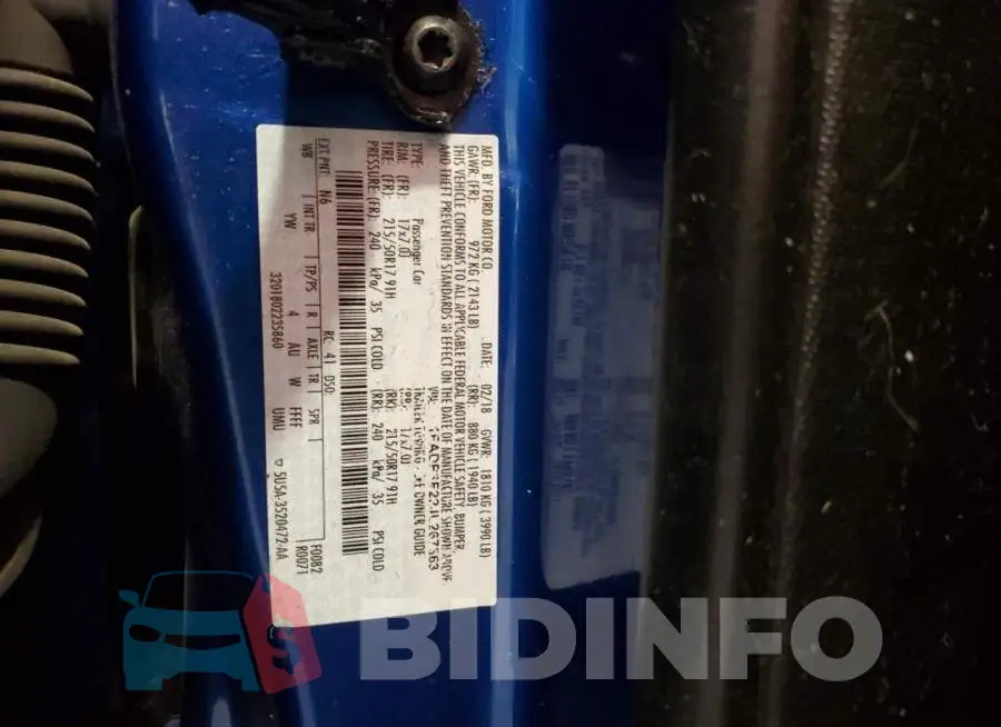 1FADP3F22JL267363 Photo# 13