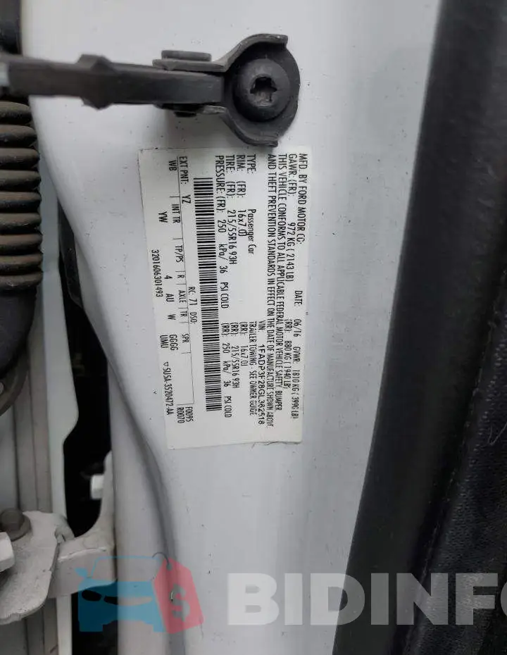 1FADP3F28GL362518 Photo# 12