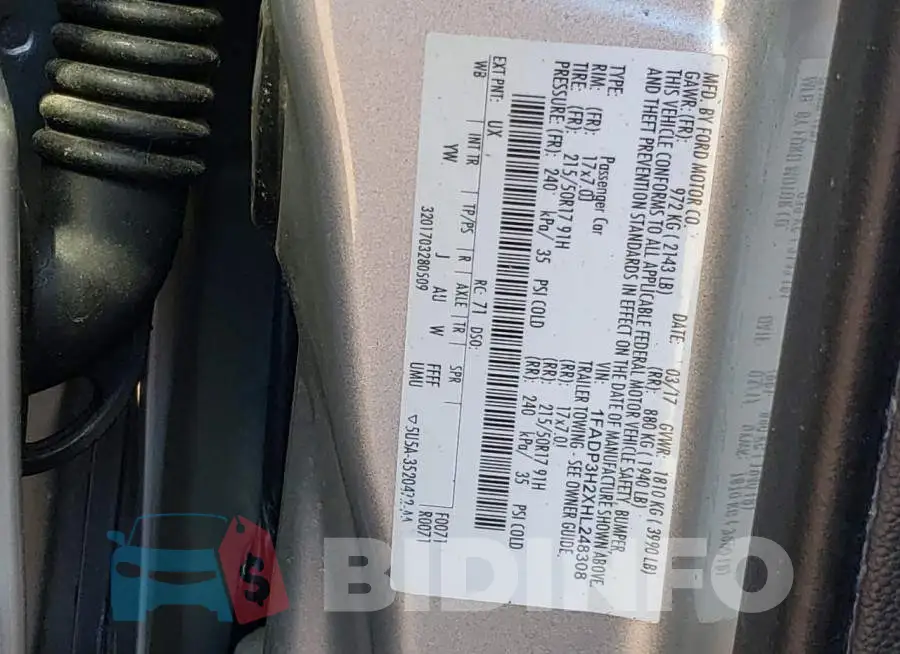 1FADP3H2XHL248308 Photo# 12