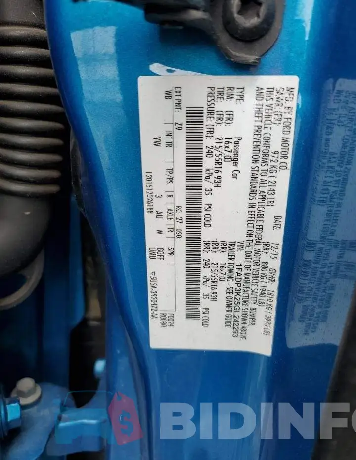 1FADP3K25GL242293 Photo# 12