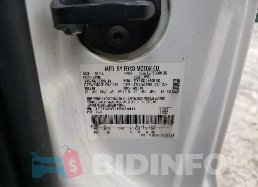 1FT7X2BT1FEA34411 Photo# 12