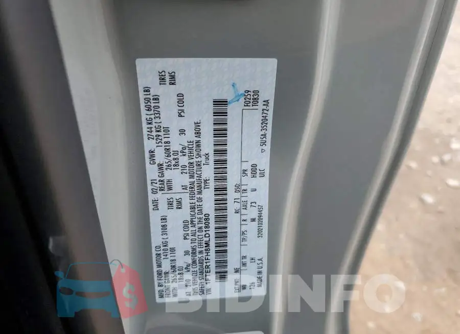 1FTER1FH8MLD18080 Photo# 12
