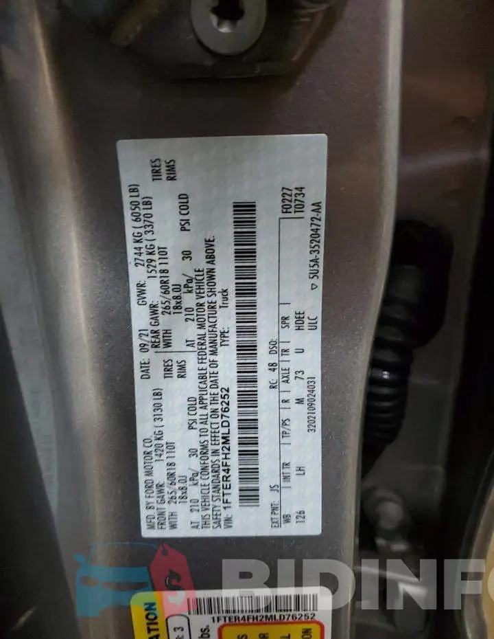 1FTER4FH2MLD76252 Photo# 12