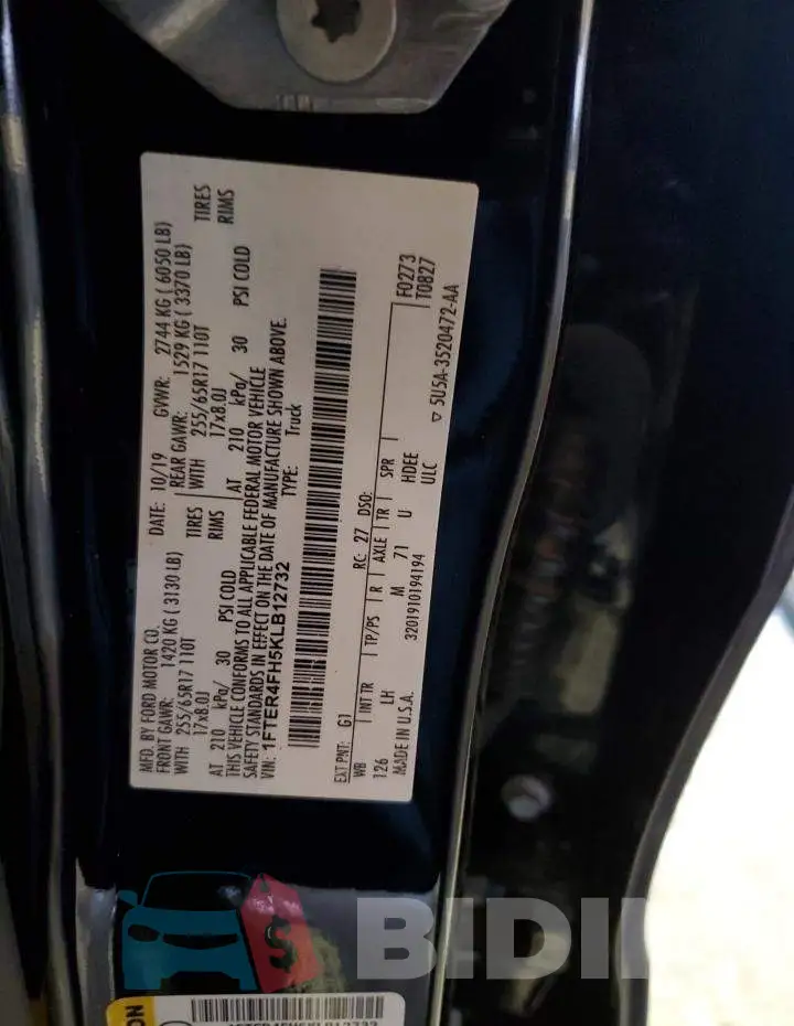1FTER4FH5KLB12732 Photo# 12